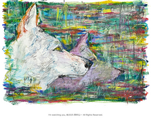 画像をギャラリービューアに読み込む, デジタルアートカード（I'm watching you｜西村公一）