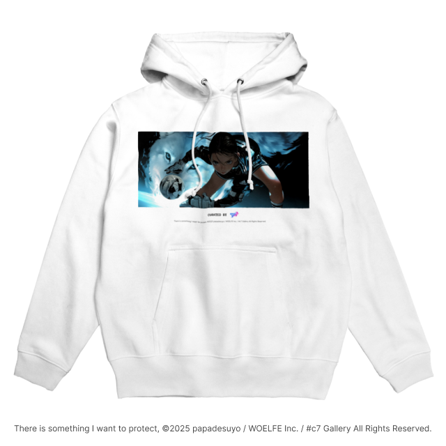 WOELFE HOKKAIDO There is something I want to protect Graphic hoodie