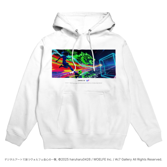 WOELFE HOKKAIDO デジタルアートで放つヴォルフェ会心の一撃 Graphic hoodie
