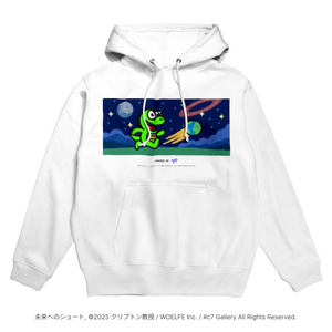 WOELFE HOKKAIDO 未来へのシュート Graphic hoodie